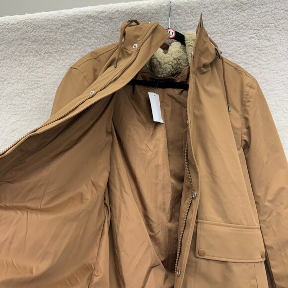 MEN'S SMALL - BLEECKER & BROAD - Men's Winter Jacket 2 in 1 Tan Sherpa NEW - Picture 3 of 4